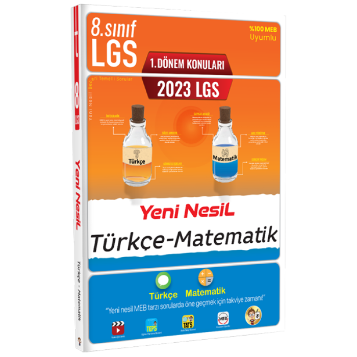 2023 LGS 1. Dönem Yeni Nesil Türkçe Matematik Soru Bankası