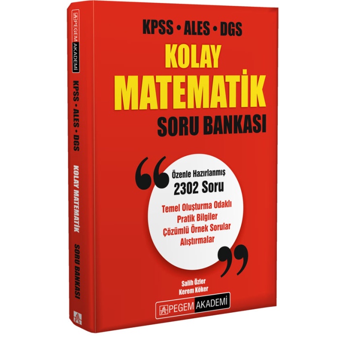 KPSS ALES DGS Kolay Matematik Soru Bankası