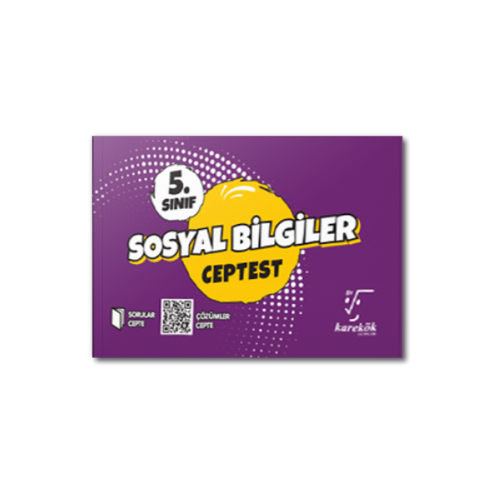 5. Sınıf Sosyal Bilgiler Cep Test Karekök Yayınları