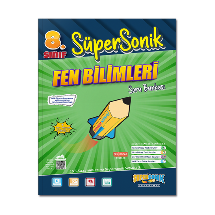 8. Sınıf Süpersonik Fen Bilimleri Soru Bankası