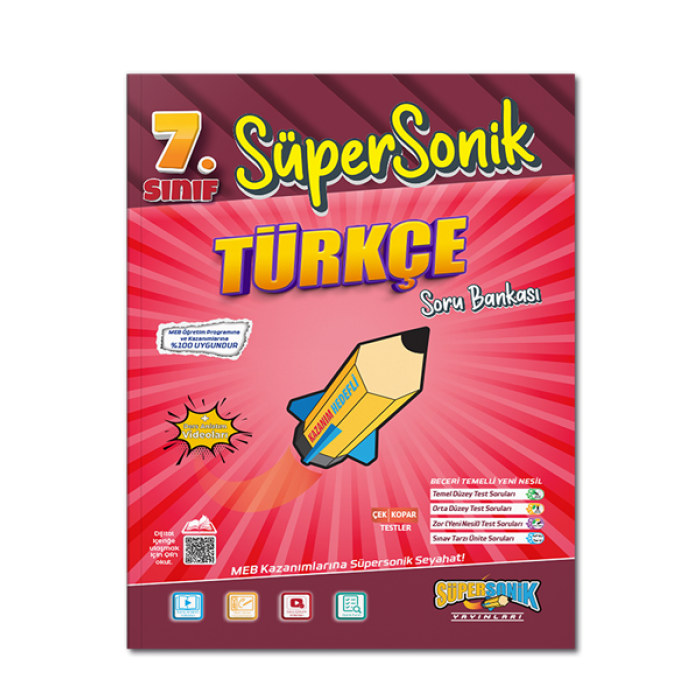 7. Sınıf Süpersonik Türkçe Soru Bankası
