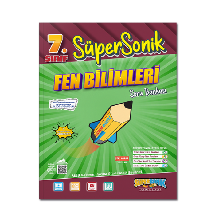 7. Sınıf Süpersonik Fen Bilimleri Soru Bankası