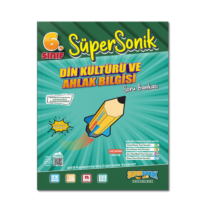 6. Sınıf Süpersonik Din Kültürü ve Ahlak Bilgisi Soru Bankası