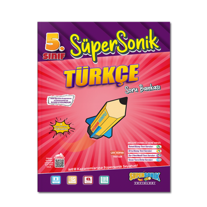 5. Sınıf Süpersonik Türkçe Soru Bankası