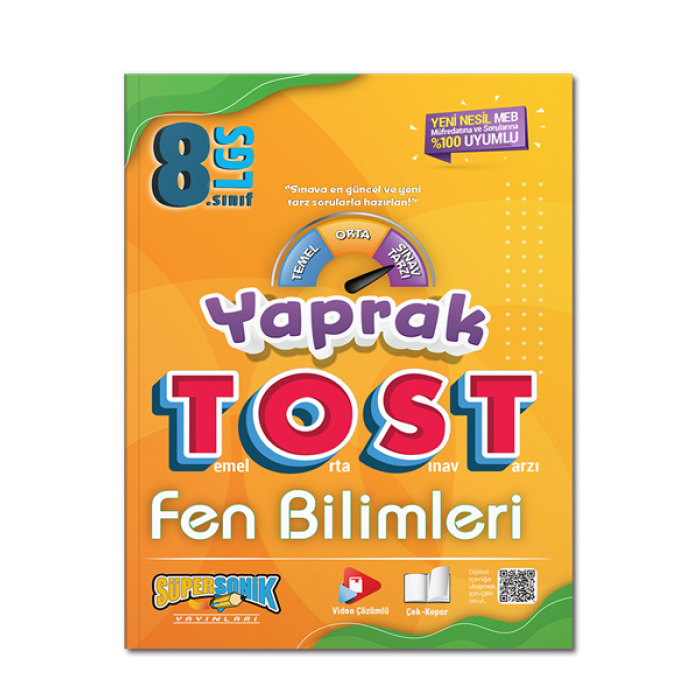 8. Sınıf Fen Bilimleri Yaprak Tost