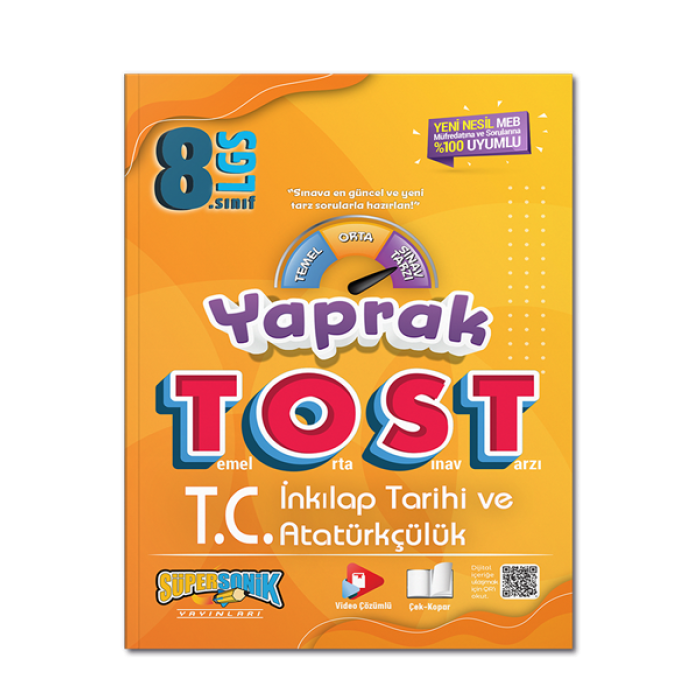 8. Sınıf T.C. İnkılap Tarihi ve Atatürkçülük Yaprak Tost