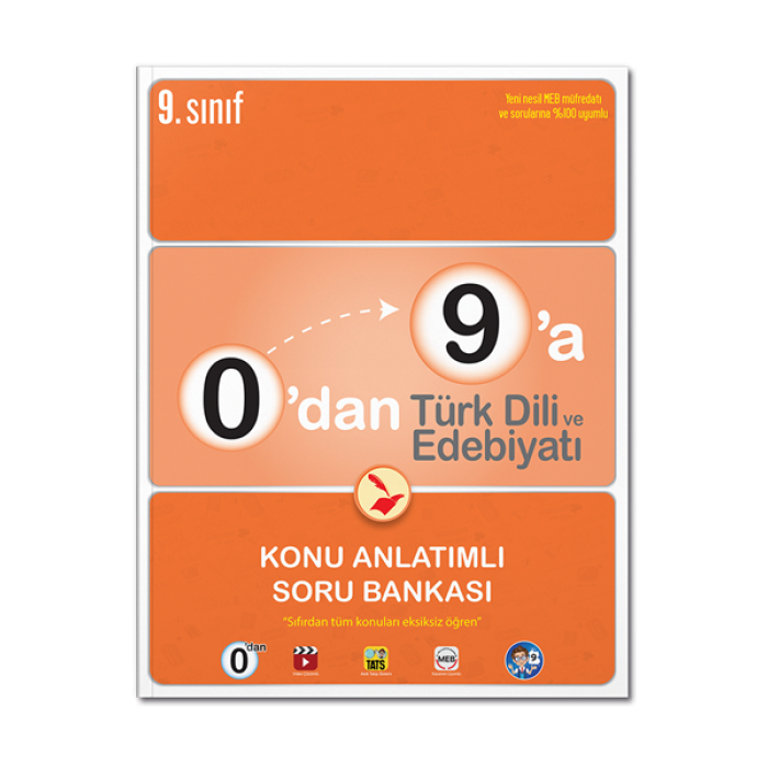 0dan 9a Türk Dili ve Edebiyatı Konu Anlatımlı Soru Bankası