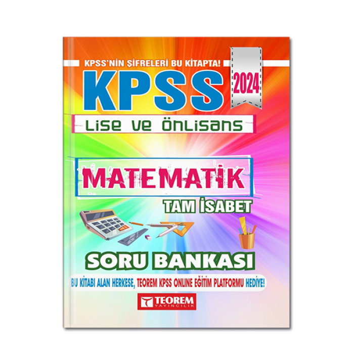 KPSS Lise Ön Lisans Tam İsabet Matematik Soru Bankası Teorem Yayıncılık
