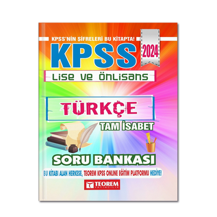 KPSS Lise Ön Lisans Tam İsabet Türkçe Soru BankasıTeorem Yayıncılık