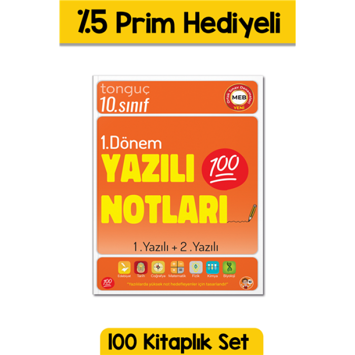 10. Sınıf Yazılı Notları 1. Dönem 1 ve 2. Yazılı - 100 Adet