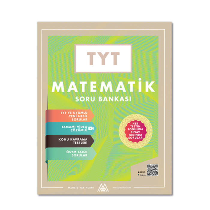 TYT Matematik Soru Bankası Video Çözümlü Marsis Yayınları
