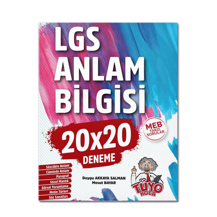 Tüyo Hoca LGS Anlam Bilgisi 20x20 Deneme Şeker Portakalı Yayıncılık