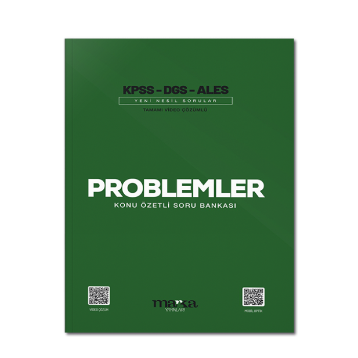 2024 KPSS DGS ALES Problemler Konu Özetli Yeni Nesil Soru Bankası Tamamı Video Çözümlü Marka Yayınları