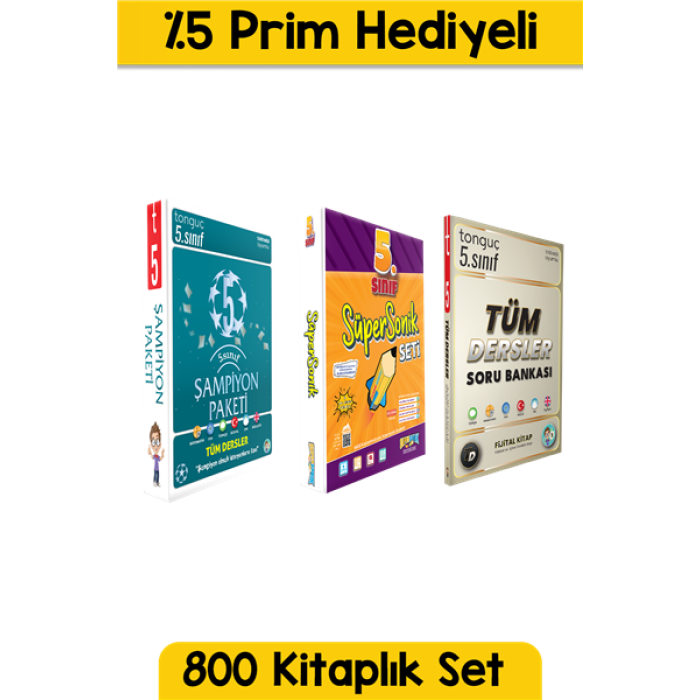 5. Sınıf tonguç CUP 2.Sezon Seti - 800 Kitaplık Set Yüzde 5 Prim Hediyeli