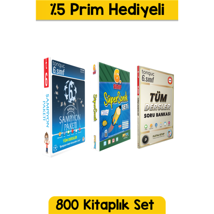 6. Sınıf tonguç CUP 2.Sezon Seti - 800 Kitaplık Set Yüzde 5 Prim Hediyeli