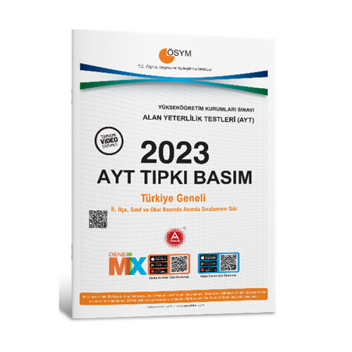 2023 AYT Tıpkı Basım Deneme Sınavı