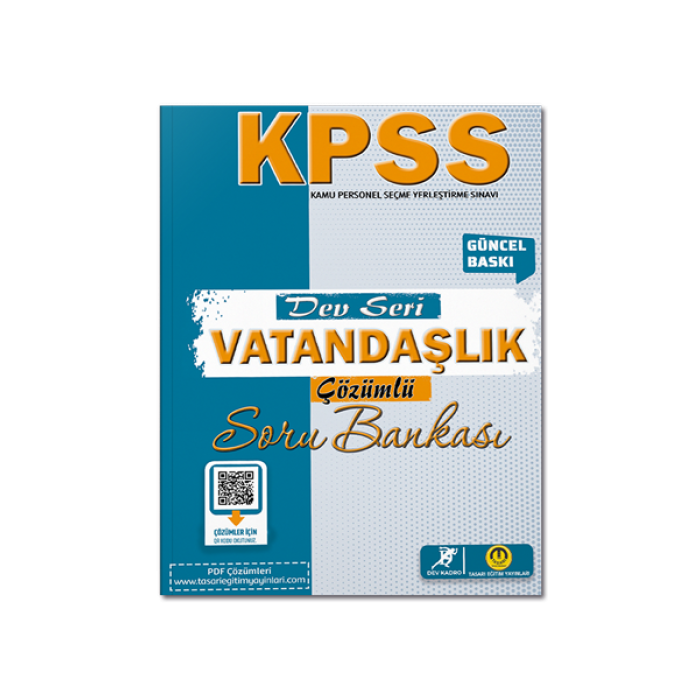 2024 KPSS Dev Seri-Vatandaşlık Soru Bankası Tasarı Eğitim Yayınları