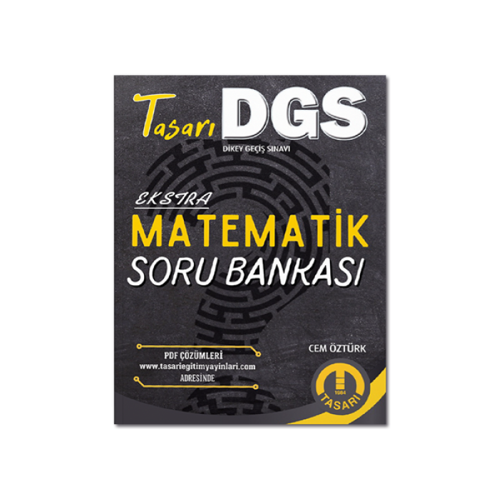 2024 DGS Ekstra Matematik Çözümlü Soru Bankası Tasarı Eğitim Yayınları
