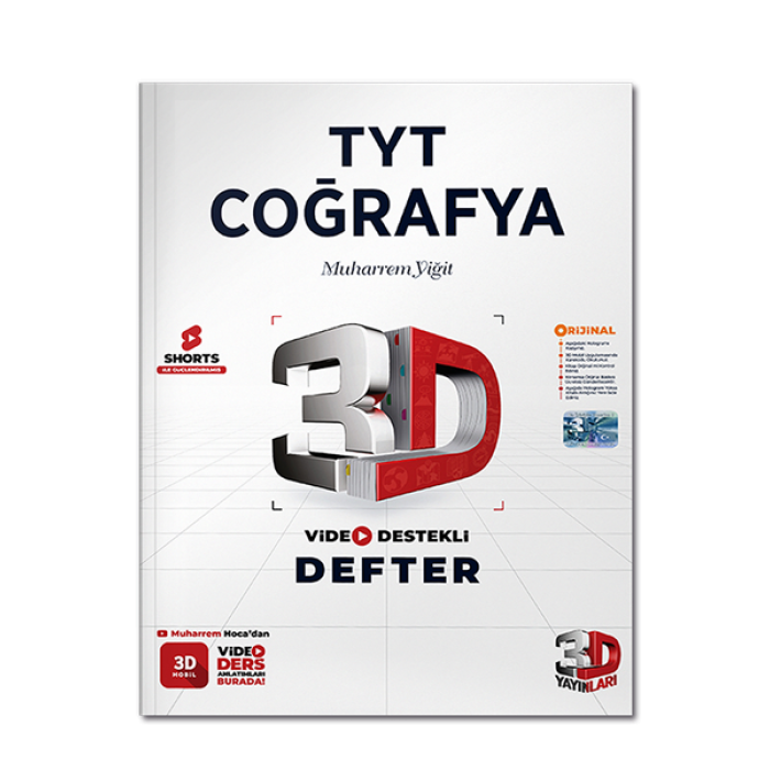 2024 TYT 3D Coğrafya Vdd 3D Yayınları