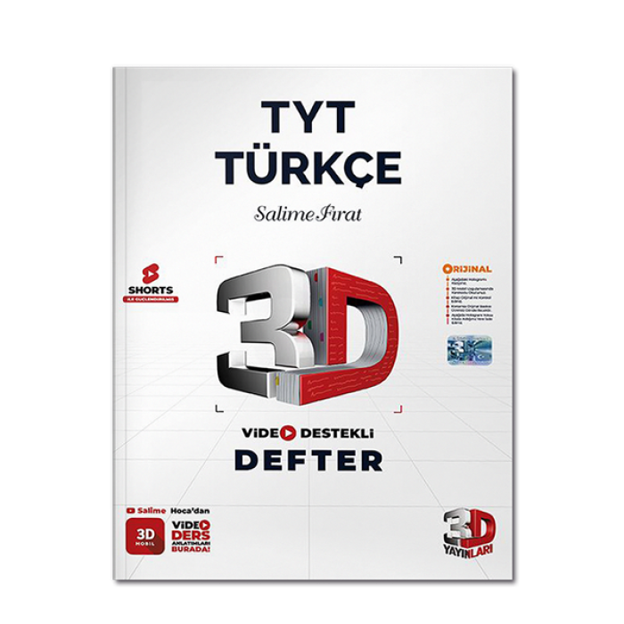 2024 TYT 3D Turkce Vdd 3D Yayınları