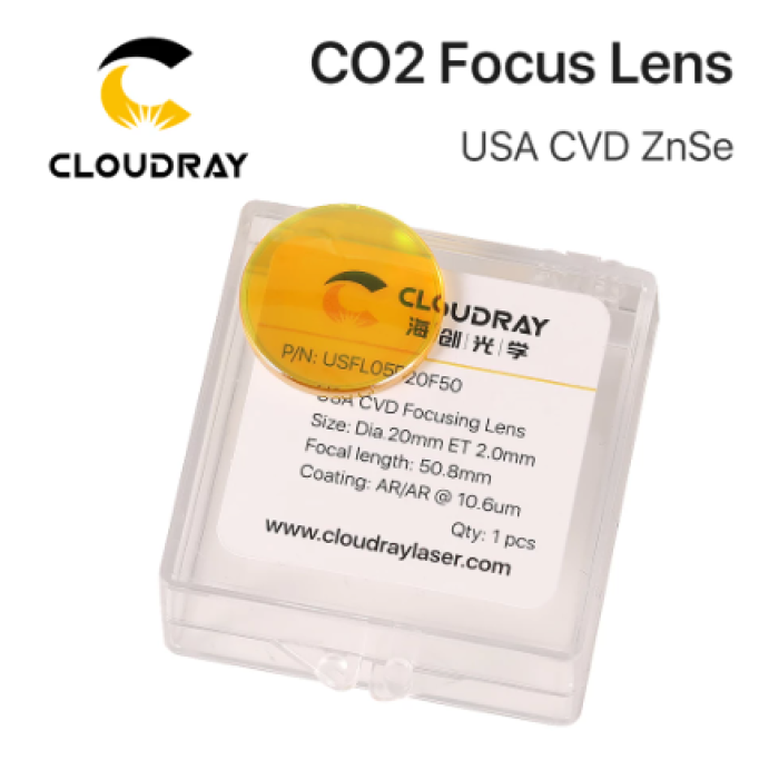 Cloudray  CO2 USA ZnSe odaklama  lensi 20 mm FOCUS  63.5 lazer  kesim ve kazıma  makinesi için