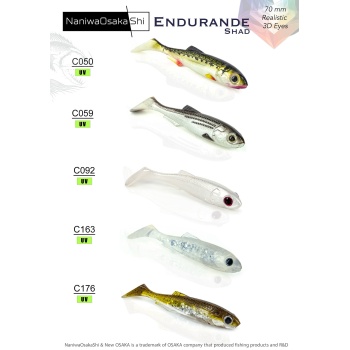 NANIWAOSAKASHI ENDURANDE SHAD 70MM  SİLİKON YEM