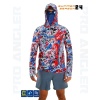 Fujin Pro Angler S24 Buff&Hoodie Makai Blue Red