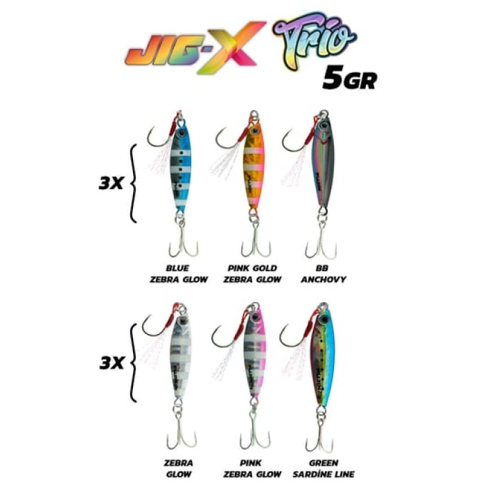Fujin Jig-X Trio 3lü Micro Jig 5gr