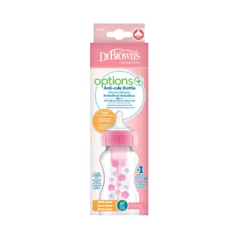 Geniş Ağız PP Antikolik Options Biberon  270ml Kız