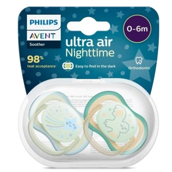 Avent Ultra Air Gece Emzik 0-6 Ay Erkek