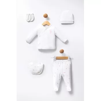 5li Hastane Çıkış Seti Usb2358 Beyaz