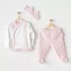 Bear 3lü Zıbın Set Pink