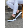 Wagoon WG508 Haki Süet Ortopedik Taban Erkek Casual Ayakkabı