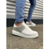 BY151 Boost Bağcıklı Cilt Süet Erkek Günlük Sneaker Ayakkabı CSBT - Beyaz/Gri