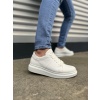 BY151 Boost Bağcıklı Cilt Erkek Günlük Sneaker Ayakkabı CBT - Beyaz