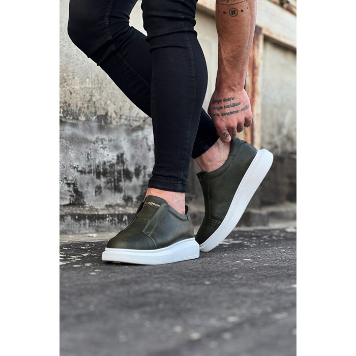 Wagoon WG023 Haki Günlük Casual Erkek Ayakkabı
