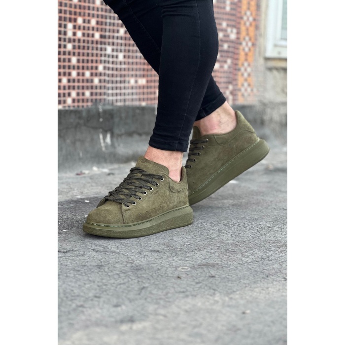 Wagoon WG096 Haki Süet Günlük Erkek Casual Ayakkabı