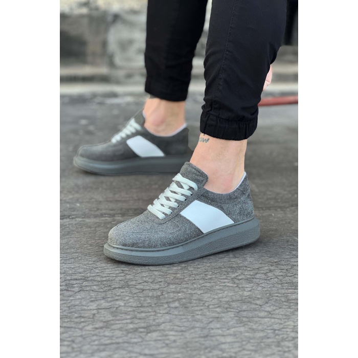 Wagoon WG011 Gri Süet Erkek Casual Ayakkabı