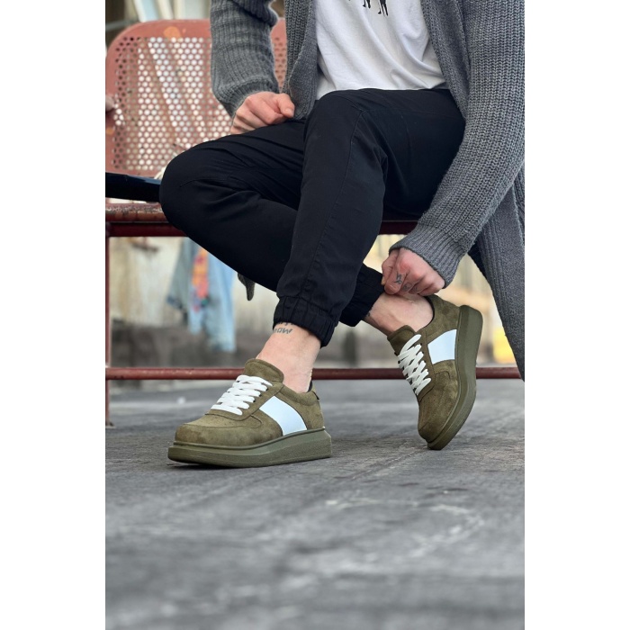 Wagoon WG011 Haki Süet Erkek Casual Ayakkabı