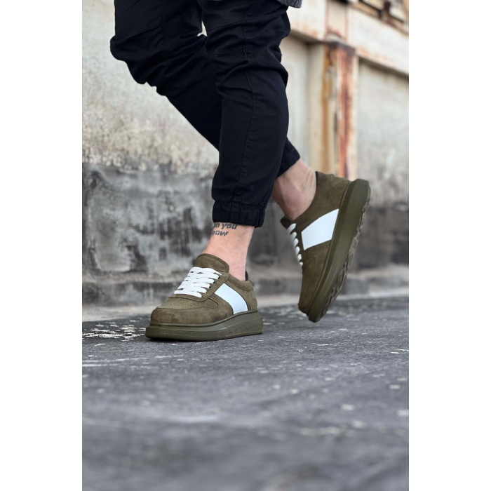 Wagoon WG011 Haki Süet Erkek Casual Ayakkabı