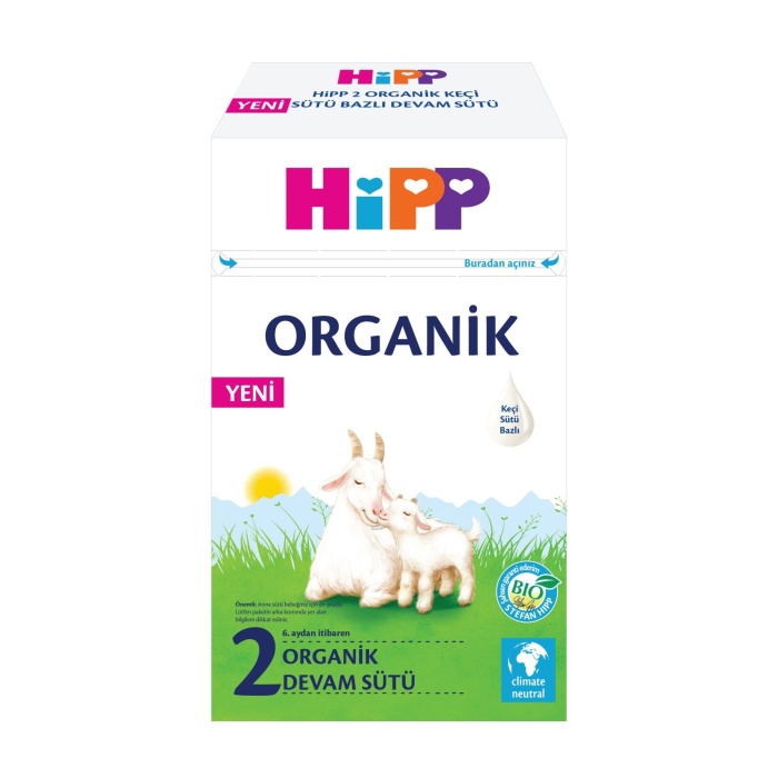 Hipp 2 Organik Keçisütü Bazlı Bebek Devam Sütü 400gr