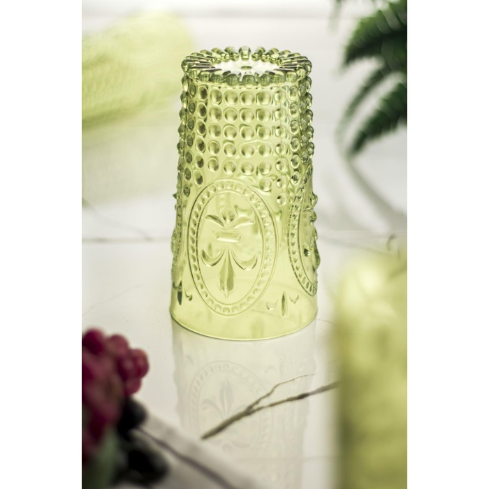 Akrilik Yeşil 6 Lı Uzun Bardak & Su Meşrubat Bardağı 750 ml ( Büyük Boy & Cam Değildir )