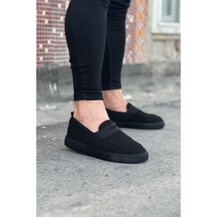 Wagoon WG061 Kömür Triko Babet Erkek Casual Ayakkabı