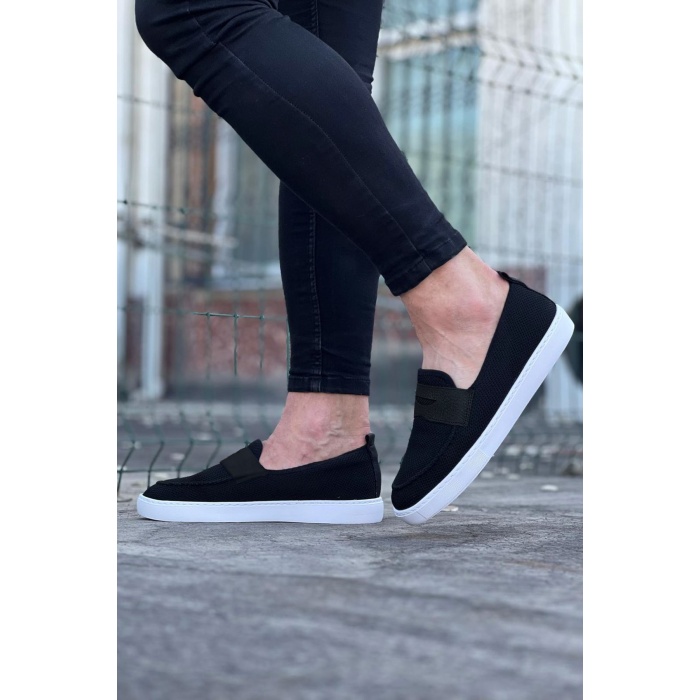 Wagoon WG061 Siyah Triko Babet Erkek Casual Ayakkabı