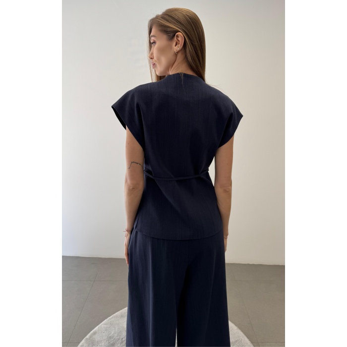 Bağcıklı Yelek Pantolon Takım Elbise