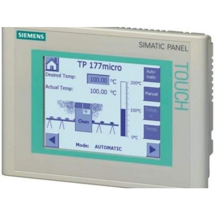6AV6640-0CA11-0AX0 SIMATIC TOUCH PANEL TP 177MICRO FOR SIMATIC S7-200 5.7 BLUE MODE STN DISPLAY CONFIGURABLE WINCC FLEXIBLE