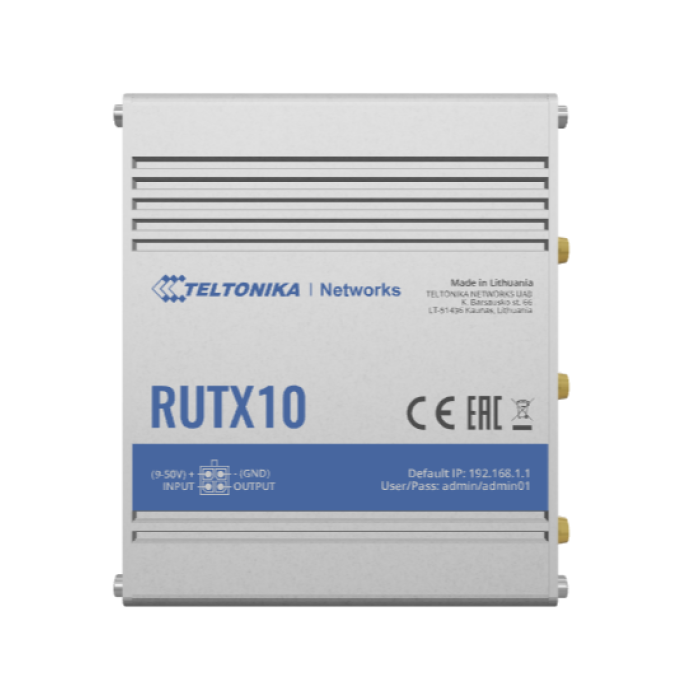 RUTX10 TELTONIKA WIFI ETHERNET ROUTER