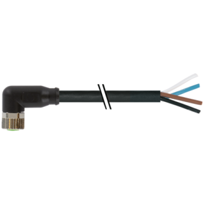 7000-08101-6111000 SENSÖR KABLOSU M8 4-PİN 90-DER 10-MT PVC FEMALE