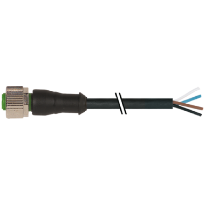 7000-12221-6141000 SENSÖR KABLOSU M12 4-PIN 0-DER 10-MT PVC FEMALE