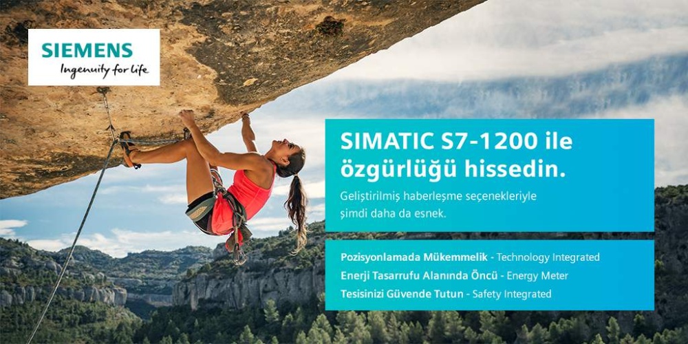 SIMATIC S7-1200 ile özgürlüğü hissedin – Şimdi daha da esnek!